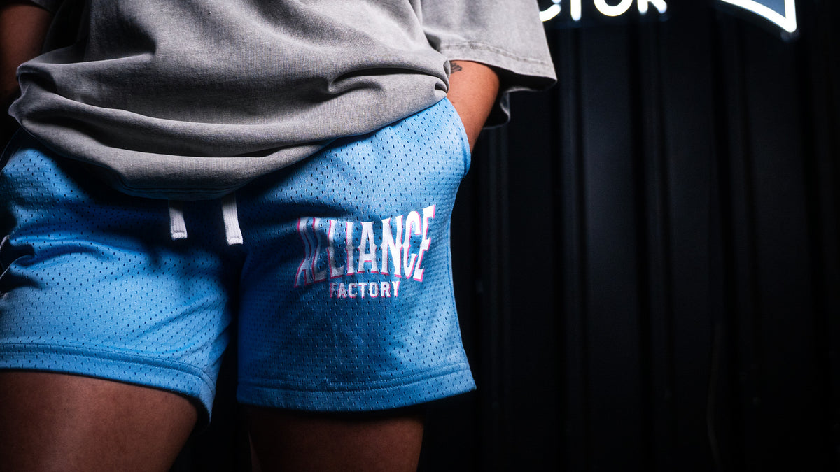 Mesh Drawstring Shorts
