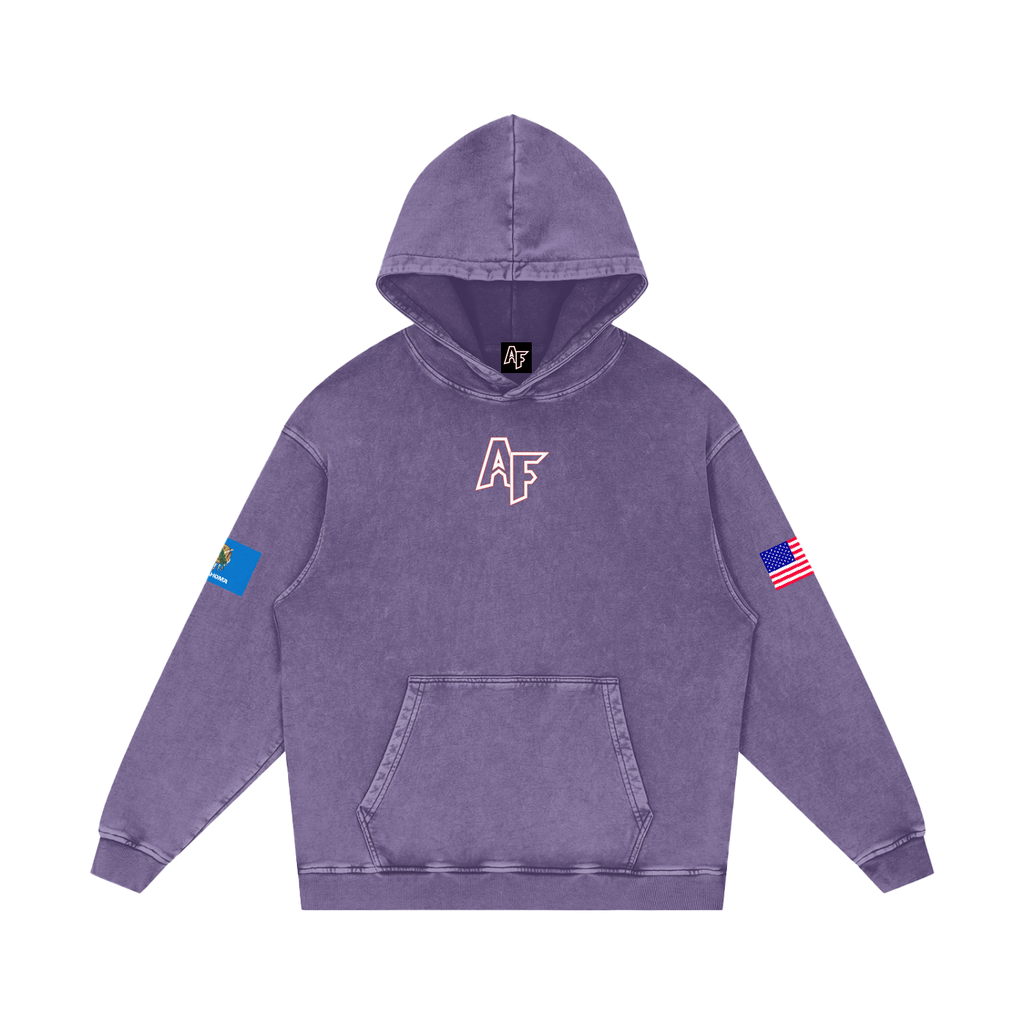 AF Snow Washed Loose Cotton Hoodie