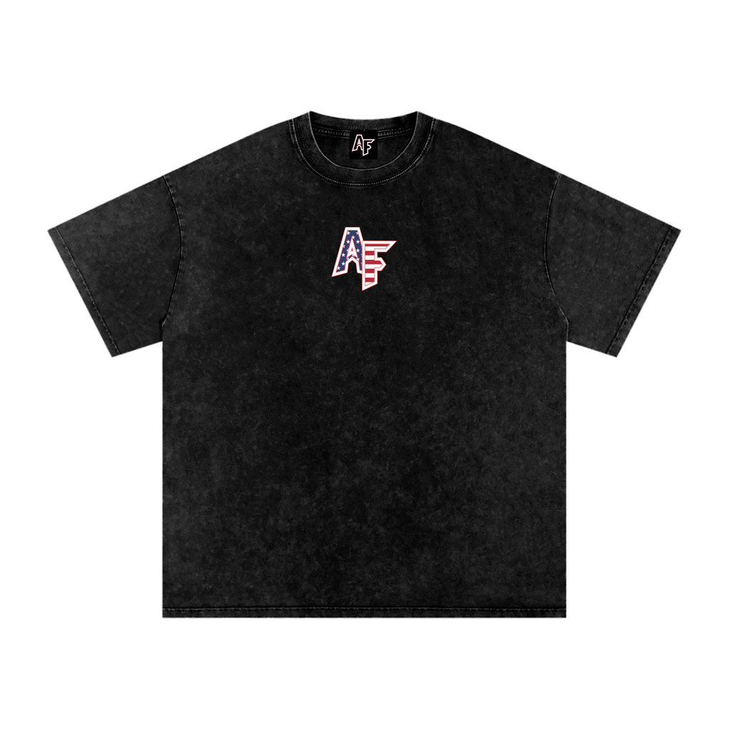 AF USA World Snow Washed Oversized T-Shirt