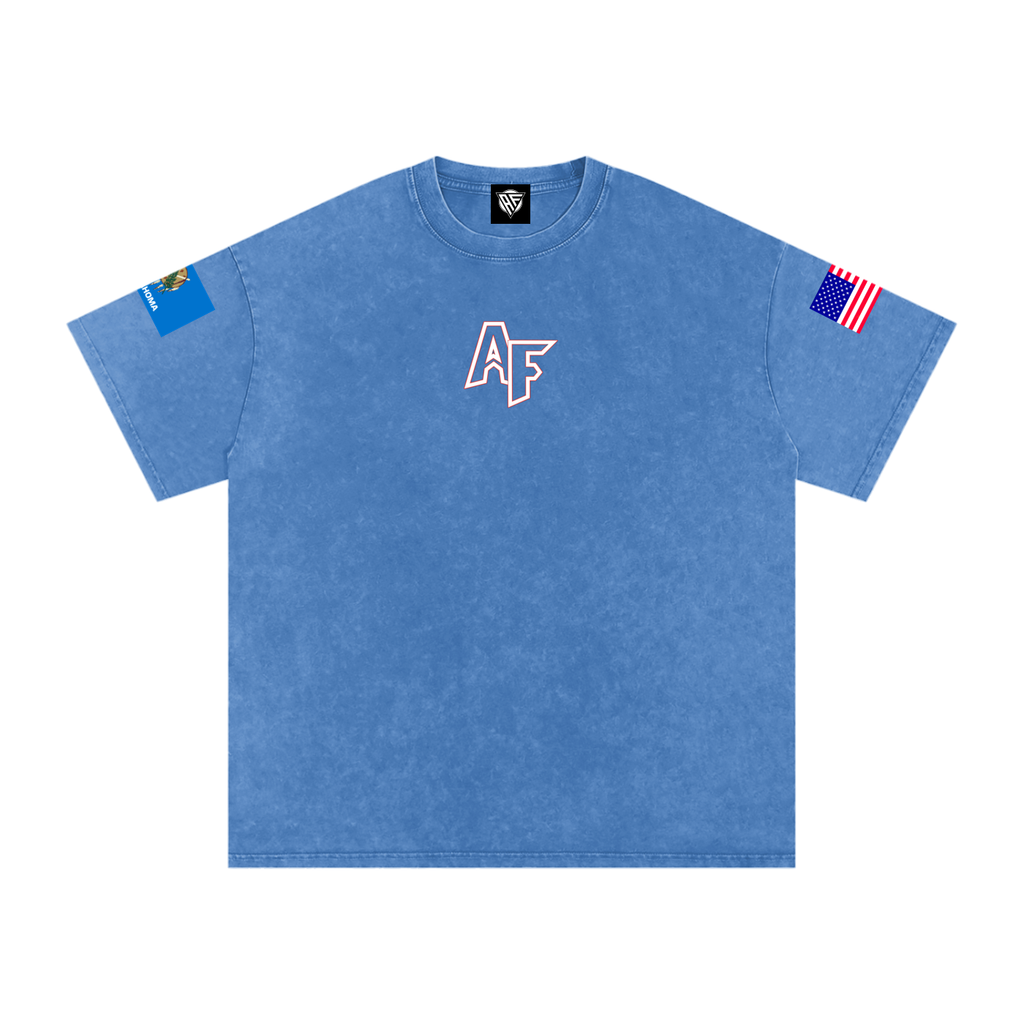 Snow Washed Oversized Cotton T-Shirt
