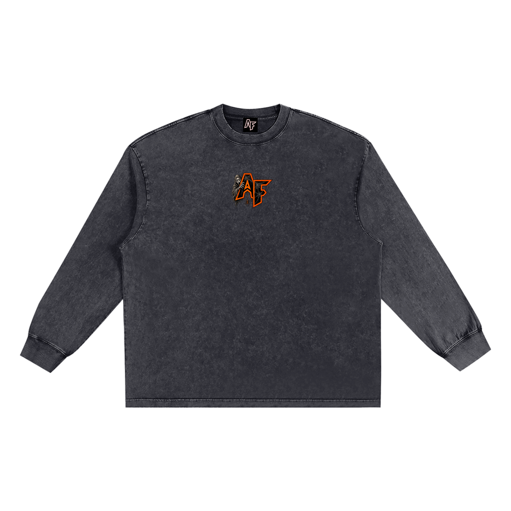 AF Halloween Snow Washed Frayed Edge T-Shirt