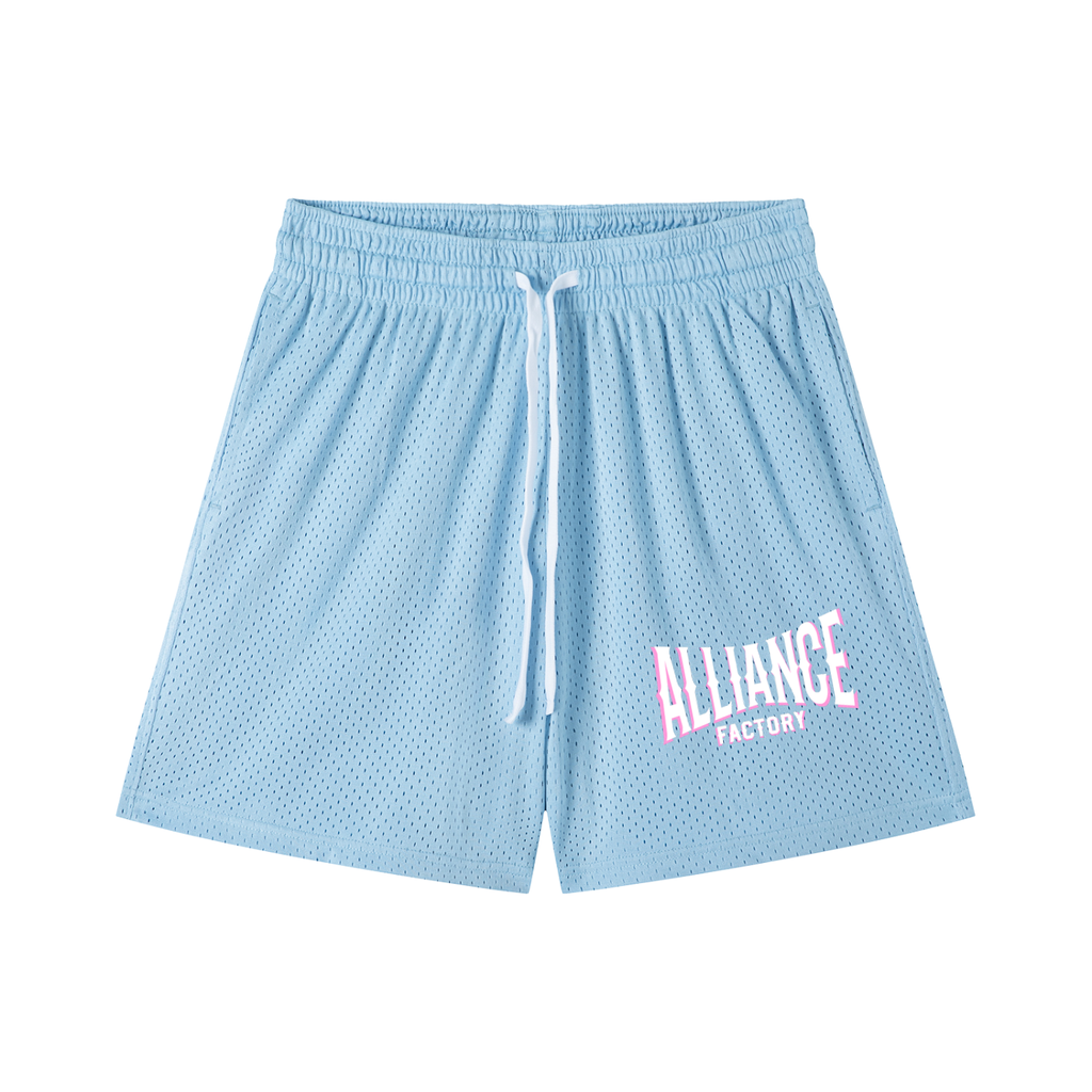 Mesh Drawstring Shorts