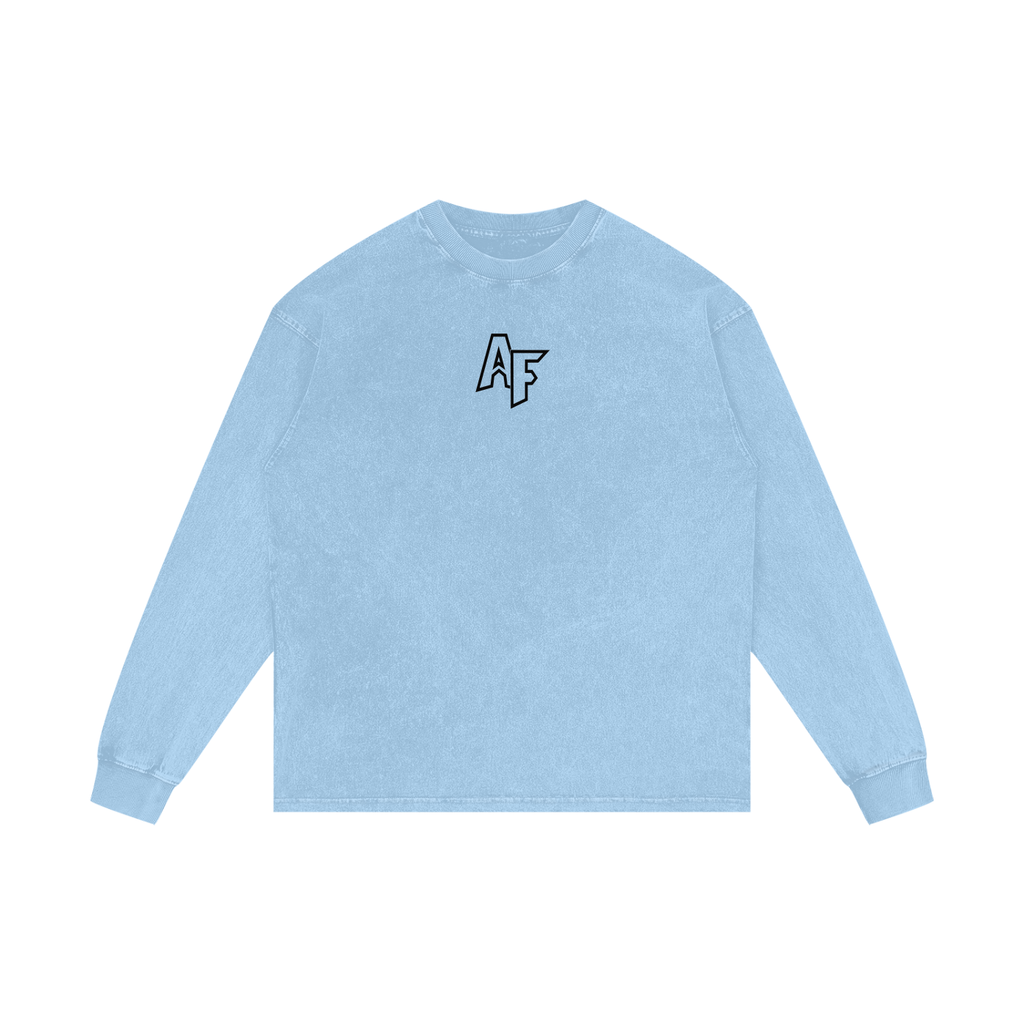 Acid Wash Oversize Long Sleeve T-Shirt