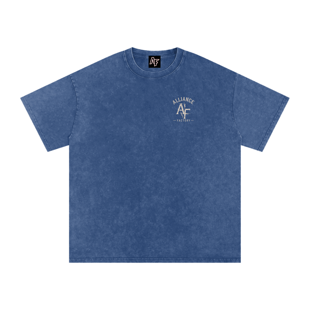 Snow Washed Oversized Cotton T-Shirt